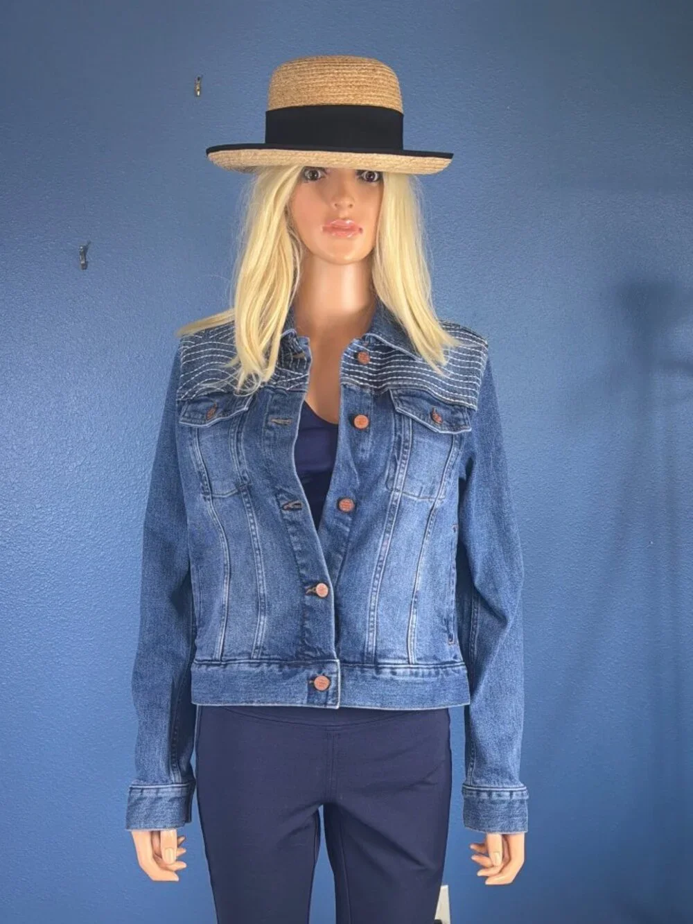 Tilley R2 Women's Medium Brim Raffia Hat UPF50 Packable MSRP$120